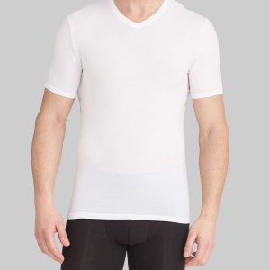 Cool Cotton High V-Neck Stay-Tucked Undershirt