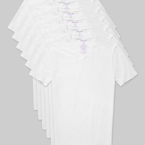 Cool Cotton High V-Neck Stay-Tucked Undershirt (6-Pack)