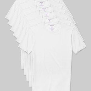 Cool Cotton Crew Neck Stay-Tucked Undershirt (6-Pack)