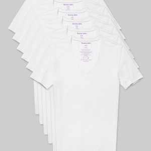 Cool Cotton Deep V-Neck Stay-Tucked Undershirt (6-Pack)