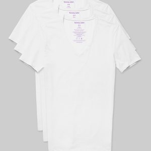 Cool Cotton Deep V-Neck Stay-Tucked Undershirt (3-Pack)