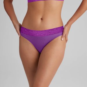 Women's Second Skin Thong, Lace Waist